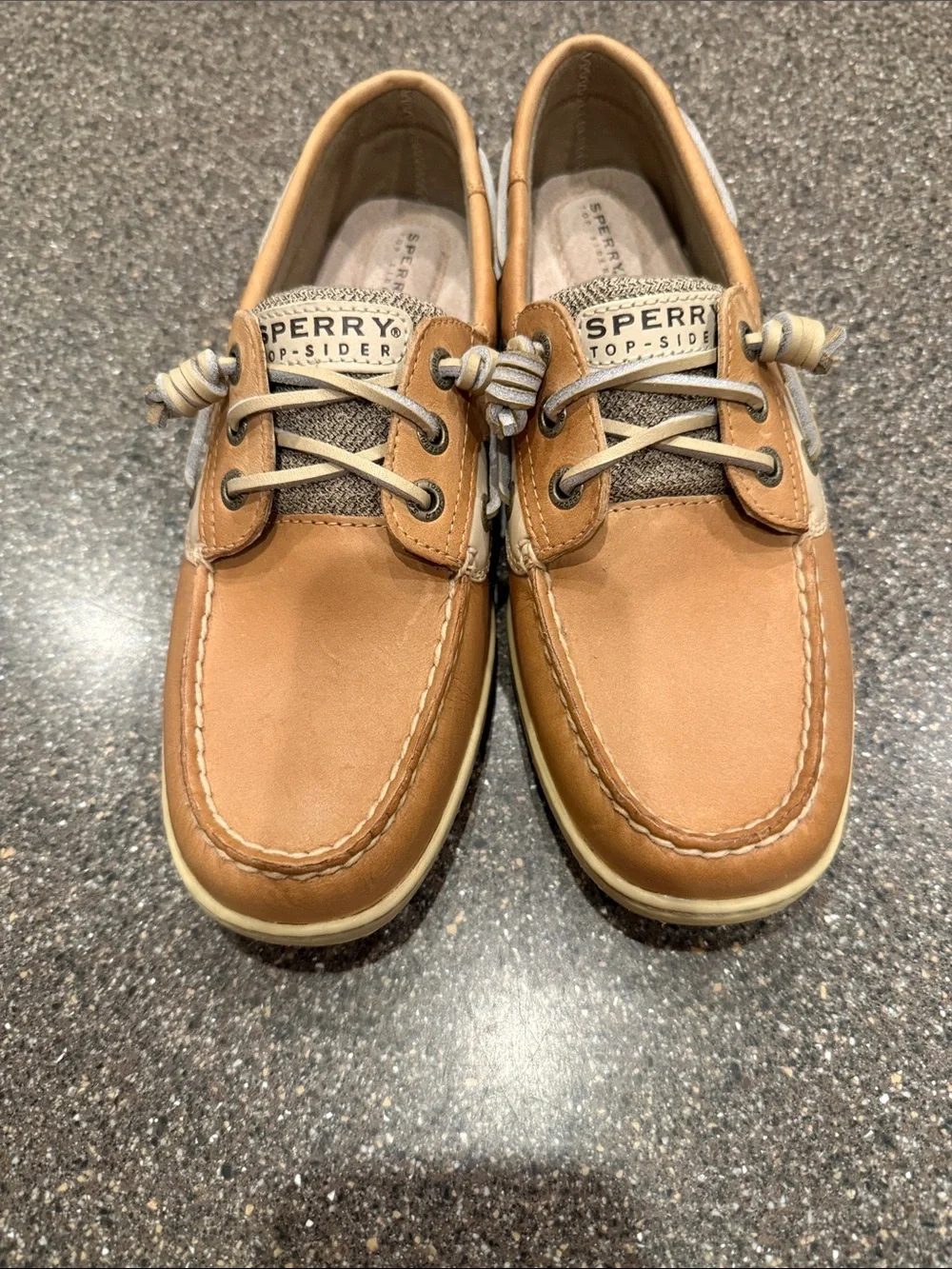 Sperry Women's Tan Leather 2-Eye Boat Shoes